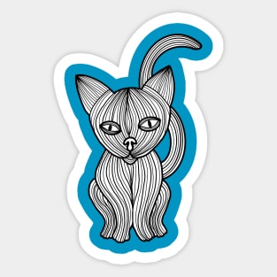 Spooky Cat Sticker